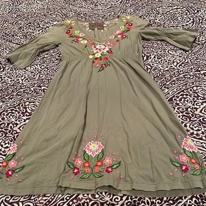 Fabulous embroidered dress.